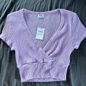 Cotton On Lilac Cropped Tee